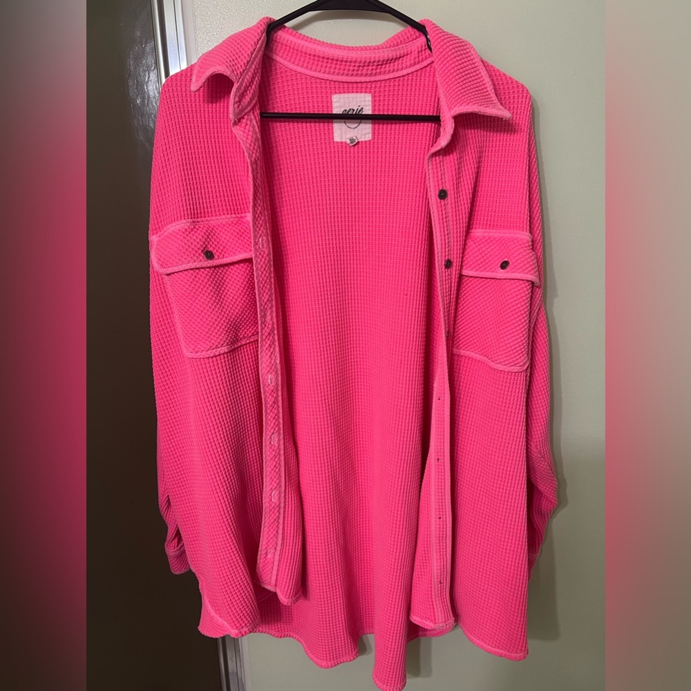 Aerie Lumber Jane waffle shirt